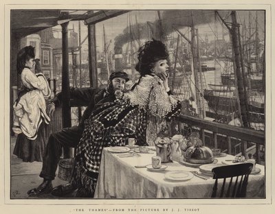 The Thames by James Jacques Joseph Tissot